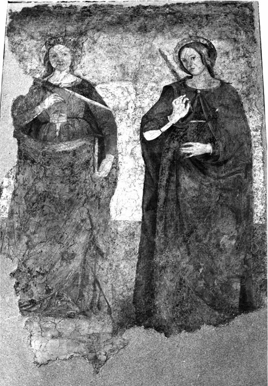 Santa Lucia e sant'Apollonia (dipinto) di Aquili Antonio detto Antoniazzo Romano (e aiuti) (sec. XV)