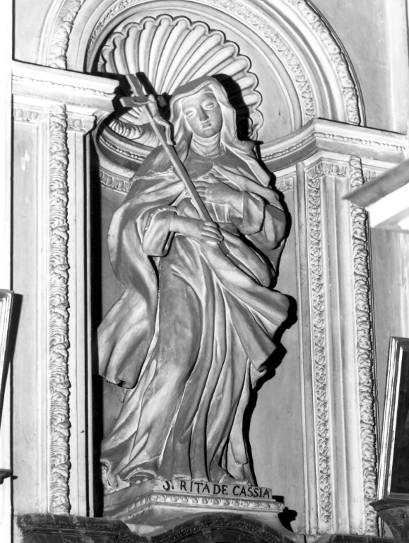 Santa Rita da Cascia (statua) di Cometti Antonio, Cometti Carlo (sec. XVII)
