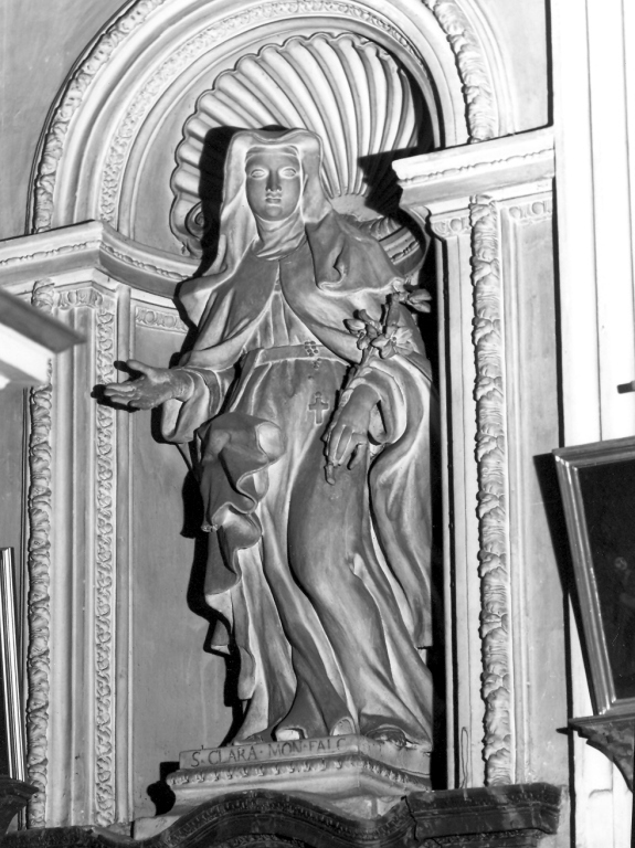Santa Chiara di Montefalco (statua) di Cometti Antonio, Cometti Carlo (sec. XVII)