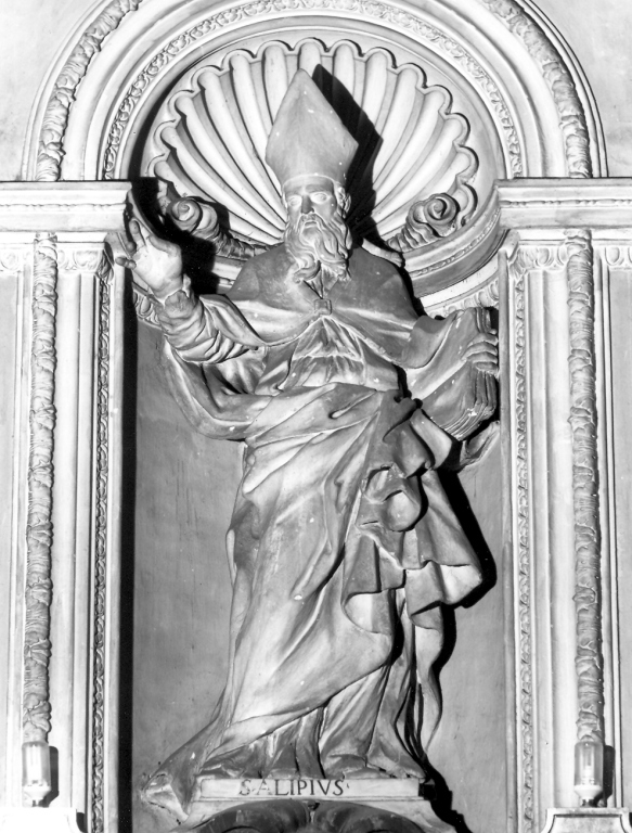 Sant'Alipio (statua) di Cometti Antonio, Cometti Carlo (sec. XVII)