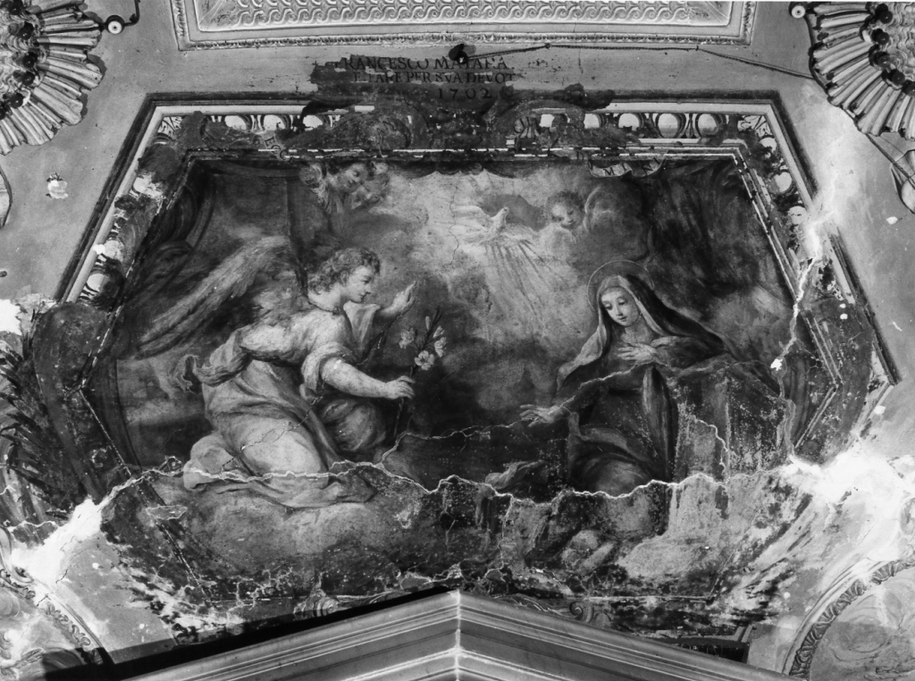 Annunciazione (dipinto) di Orazi Andrea Antonio (maniera), Orazi Giuseppe (maniera) (sec. XVIII)