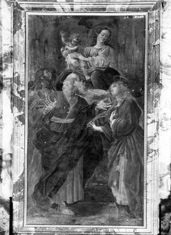 Madonna con Bambino e Santi (pala d'altare) di Baglione Giovanni (sec. XVII)