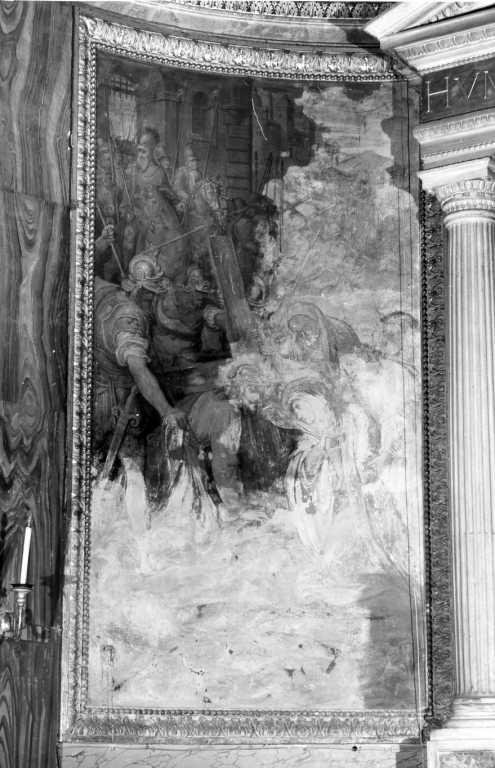 Cristo cade sotto la croce (dipinto) di Martinelli Nicolò detto Trometta (seconda metà sec. XVI)