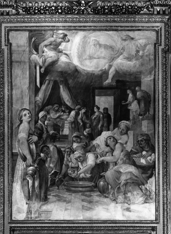 nascita di Maria Vergine (dipinto) di Baglione Giovanni (sec. XVI)