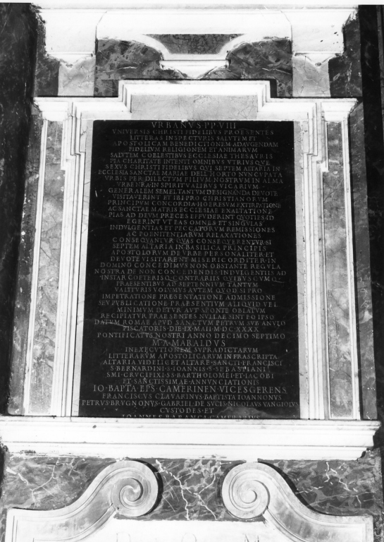 lapide - ambito romano (sec. XVII)