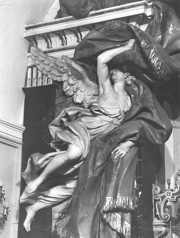 angeli reggicortina (gruppo scultoreo) - maestranze romane (secc. XVII/ XVIII)