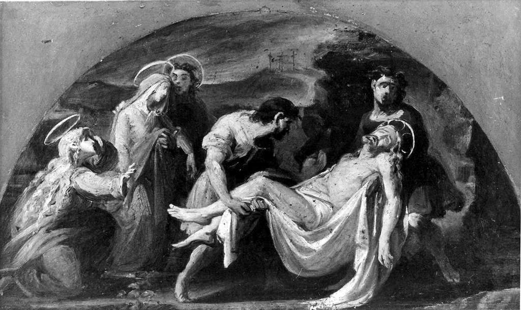 deposizione di Cristo nel sepolcro (dipinto) di Martinori Luigi (sec. XIX)