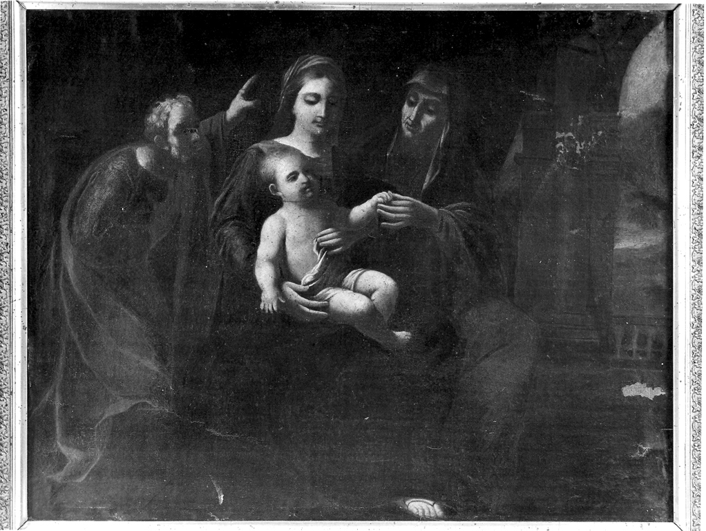 Sacra Famiglia con Sant'Anna (dipinto) - ambito romano (fine/inizio secc. XVII/ XVIII)