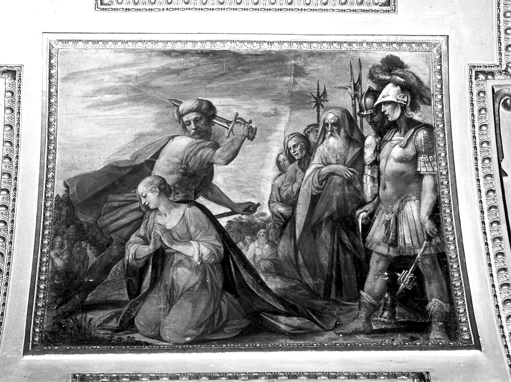 decapitazione di Santa Barbara (dipinto) di Rossetti Cesare (attribuito), Cesari Giuseppe detto Cavalier d'Arpino (attribuito) (sec. XVII)