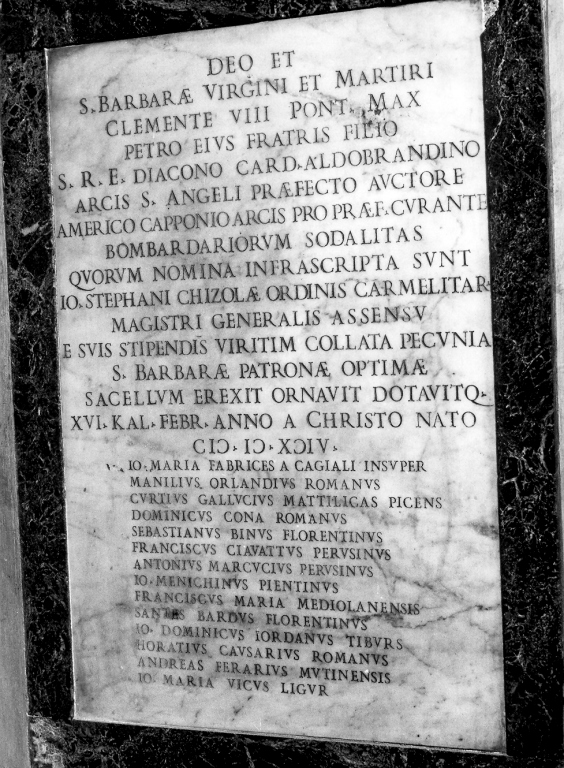 lapide commemorativa - ambito romano (sec. XVI)