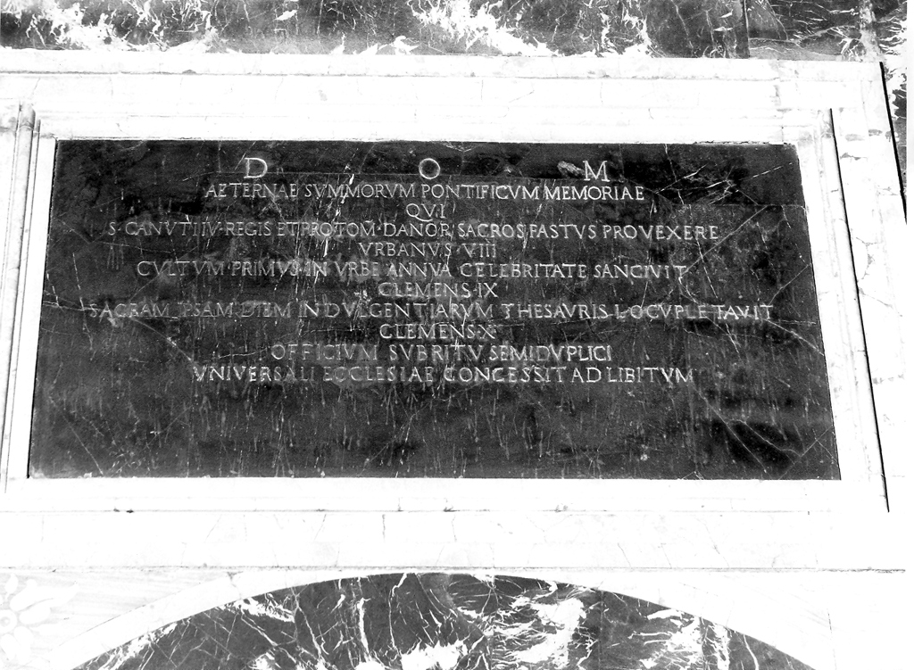 lapide commemorativa - ambito romano (fine sec. XVII)