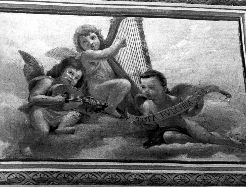 angeli musicanti (dipinto) di Palombi Attilio (sec. XIX)