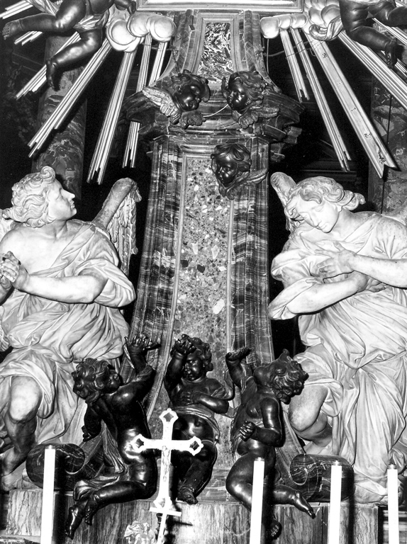 angelo adorante (statua) di Retti Leonardo (attribuito) (sec. XVII)