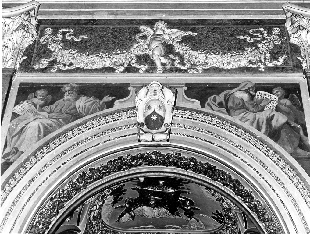 profeta con angioletto (dipinto) di Ricci Giovanni Battista (primo quarto sec. XVII)
