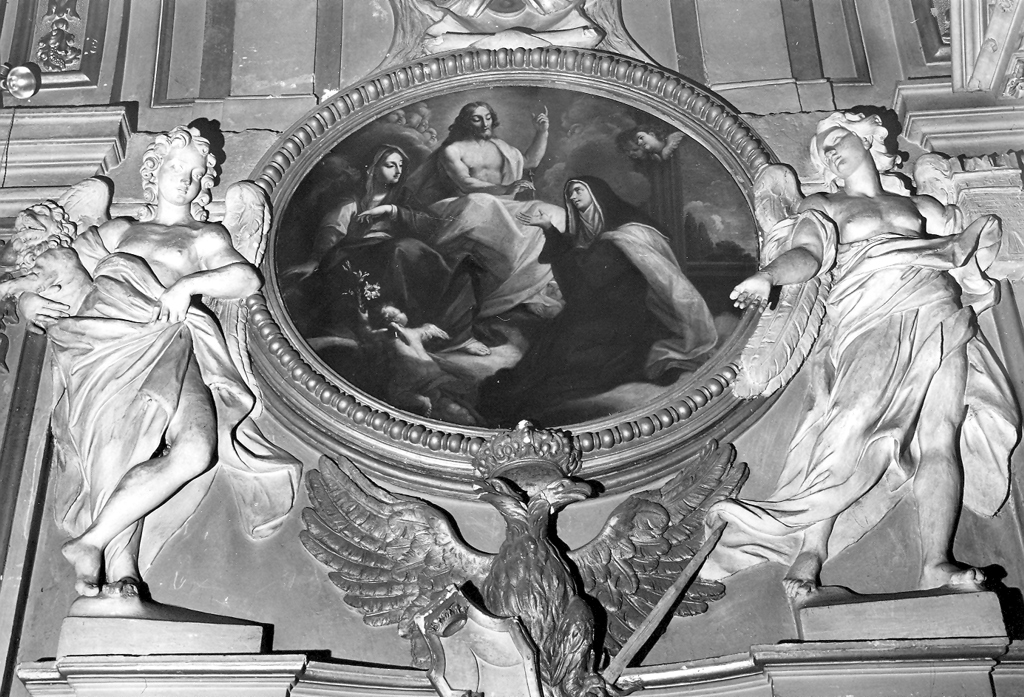 matrimonio mistico di Santa Teresa d'Avila (dipinto) di Celi Placido (attribuito) (sec. XVII)