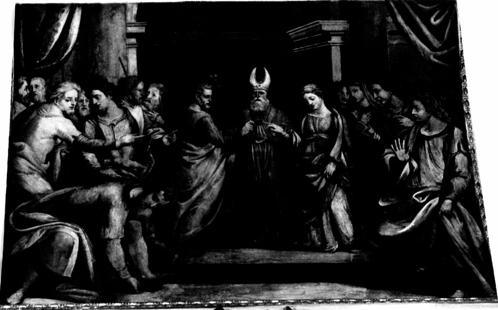 Sposalizio di Maria e Giuseppe (dipinto) di Ricci Giovanni Battista (inizio sec. XVII)