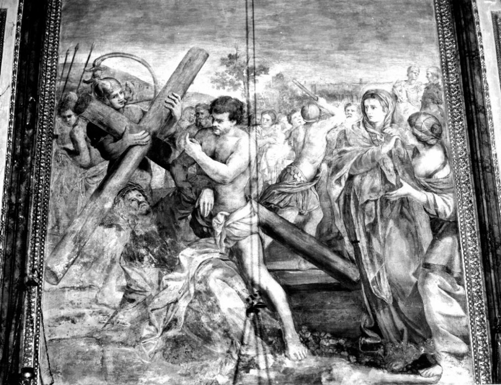 Gesù cade sotto la croce (dipinto) di Baldini Pietro Paolo (seconda metà sec. XVII)