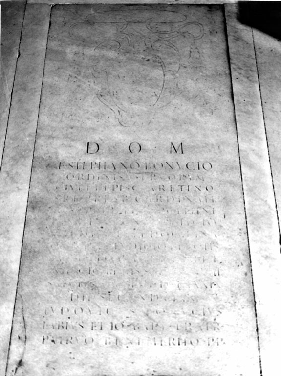 lapide tombale - ambito romano (sec. XVI)