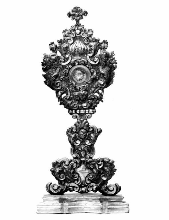 reliquiario - a ostensorio - ambito romano (fine sec. XVII)