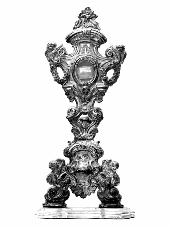 reliquiario - a ostensorio - ambito romano (fine sec. XVII)