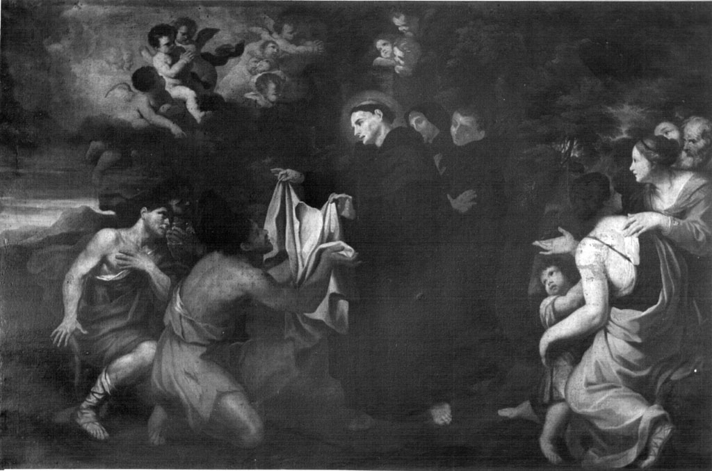 San Filippo Benizi risana un lebbroso (dipinto) di Garzi Luigi (sec. XVII)