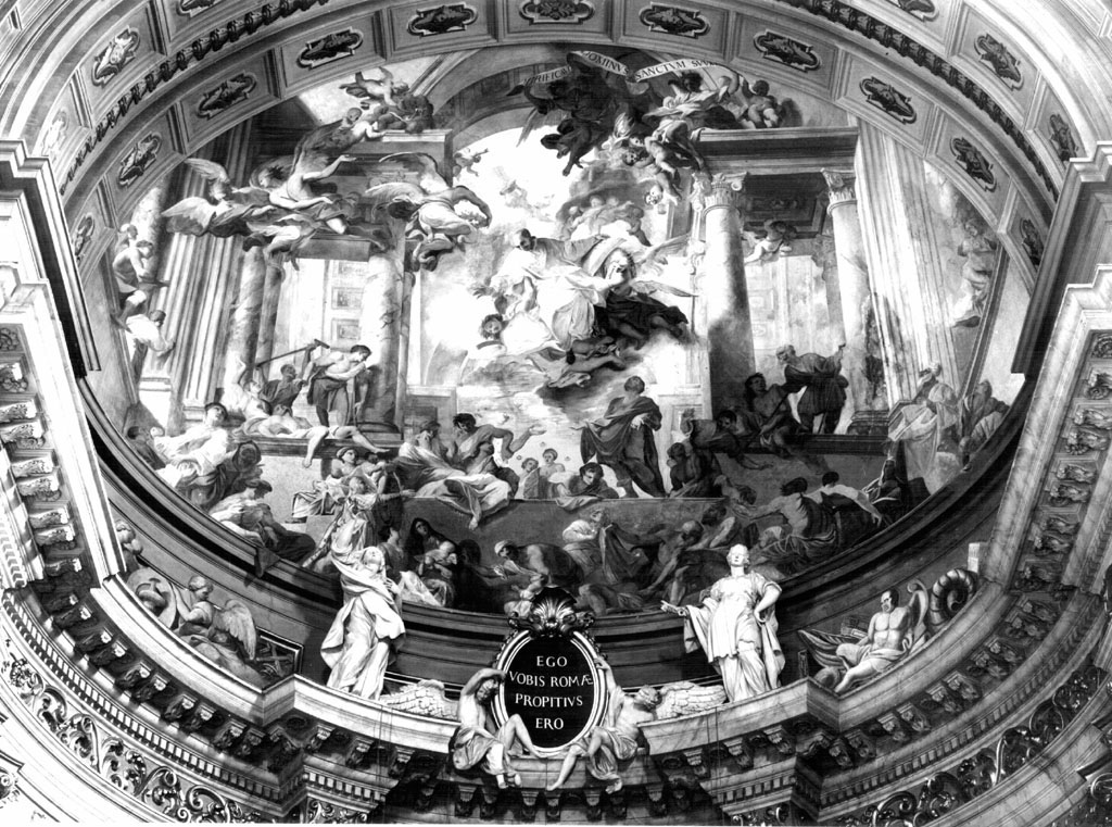 Sant'Ignazio guarisce gli appestati (dipinto) di Pozzo Andrea (secc. XVII/ XVIII)