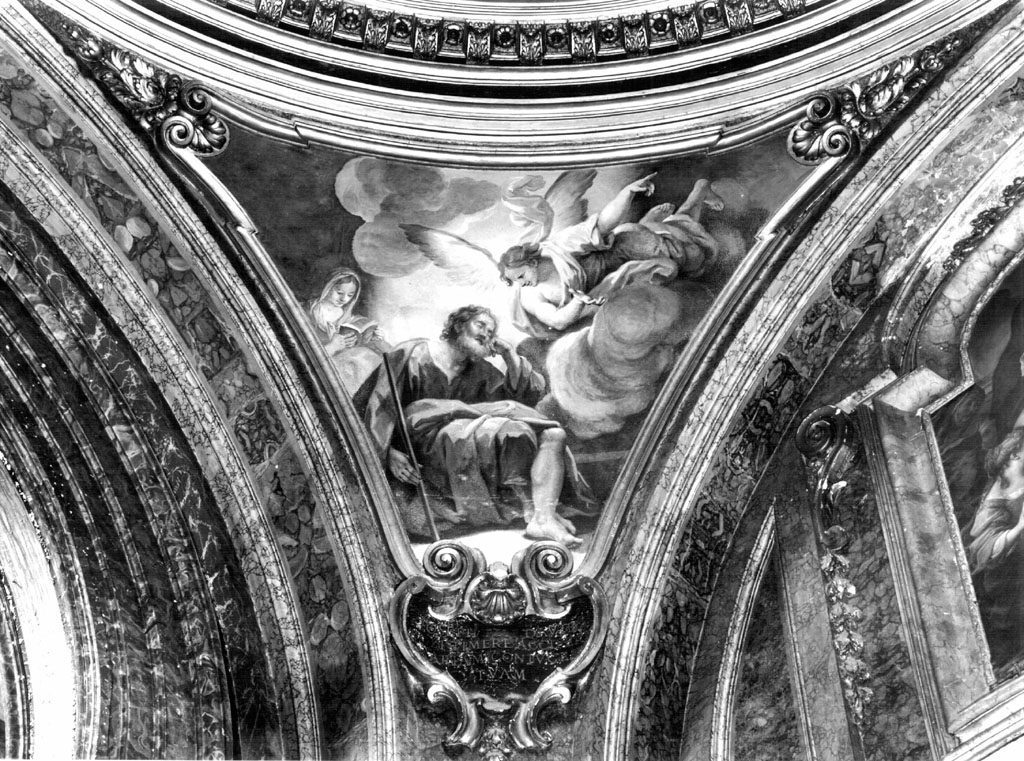 Sogno di san Giuseppe (dipinto) di Garzi Luigi (sec. XVIII)
