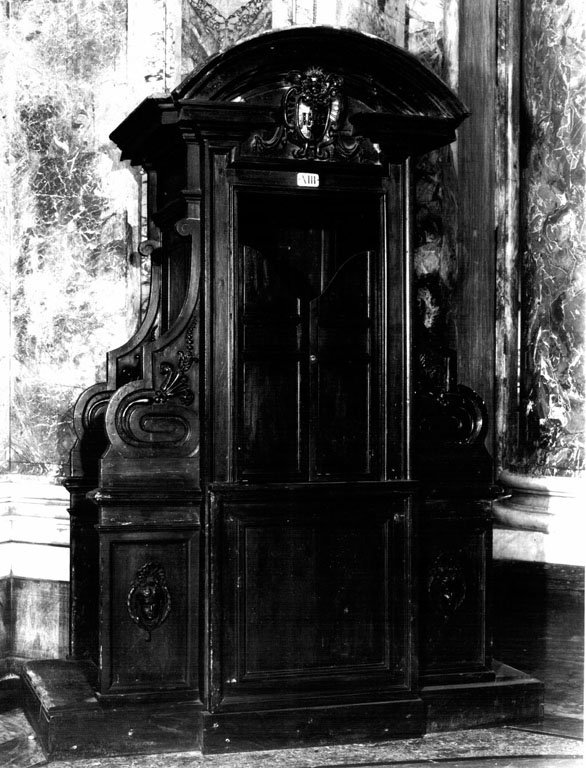 confessionale, serie - ambito romano (metà sec. XVII)