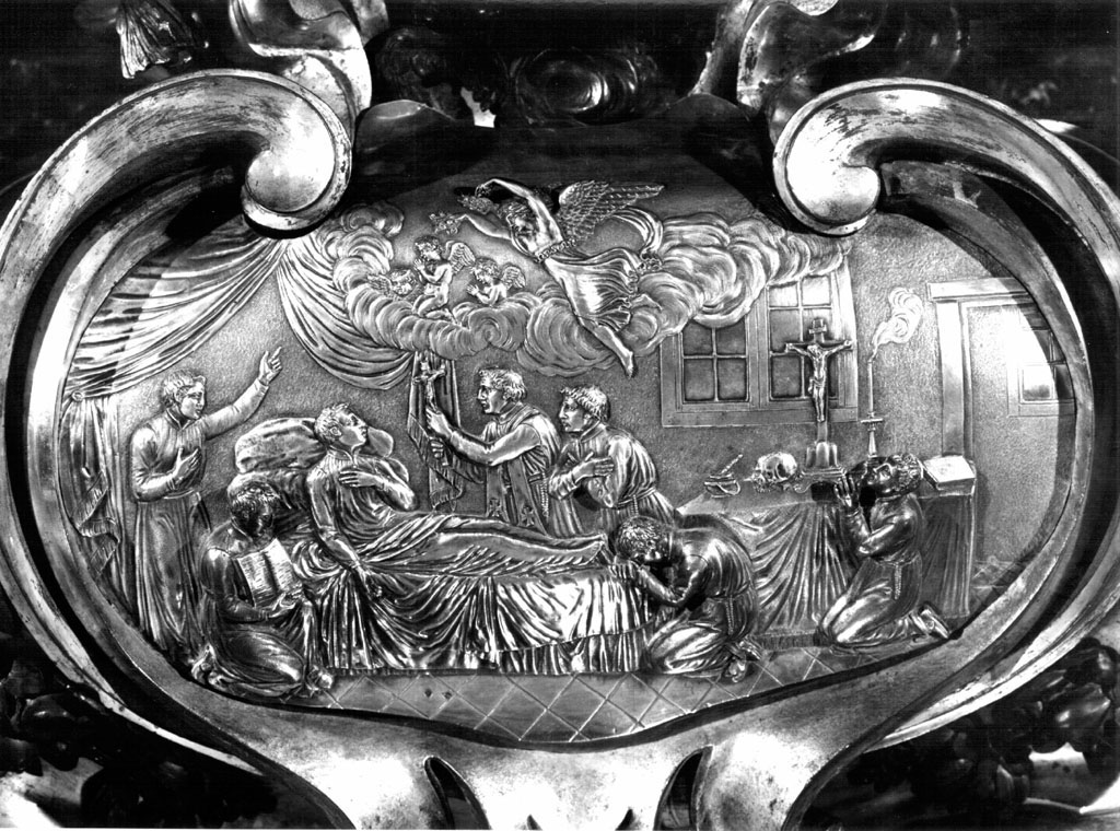 Morte di san Luigi Gonzaga (rilievo) di Gaap Johann Adolf (sec. XVII)