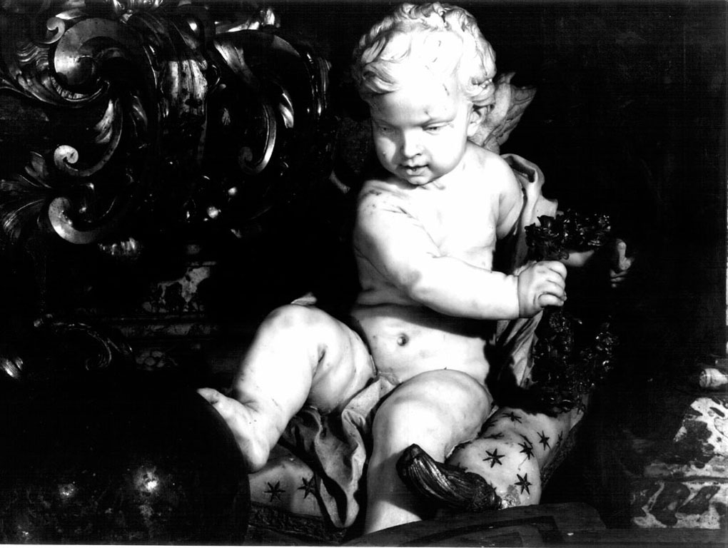 Angioletti con attributi di san Luigi Gonzaga (scultura) di Le Gros Pierre detto Pierre Le Gros il Giovane (sec. XVII)