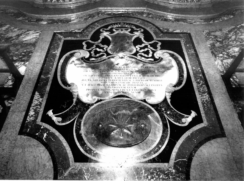 lapide tombale - ambito romano (sec. XVII)