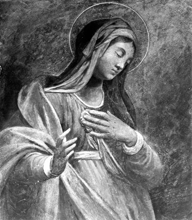Madonna annunciata (dipinto) di Zuccari Federico (attribuito) (seconda metà sec. XVI)