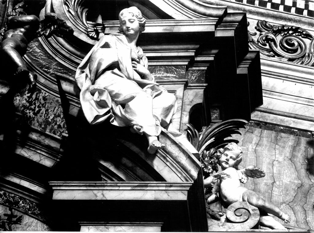 Umilta' e angioletto (scultura) di Bracci Pietro (sec. XVIII)