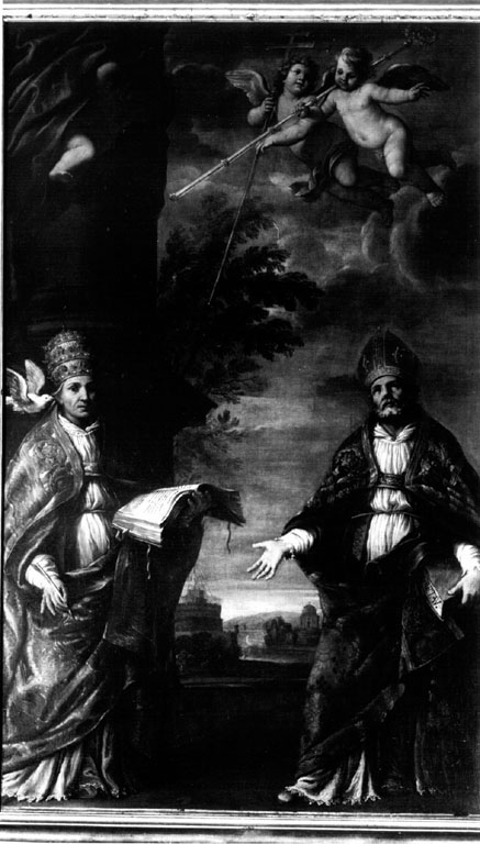 San Gregorio Magno e san Gregorio Taumaturgo (dipinto) di De Lattre Pierre (attribuito) (seconda metà sec. XVII)