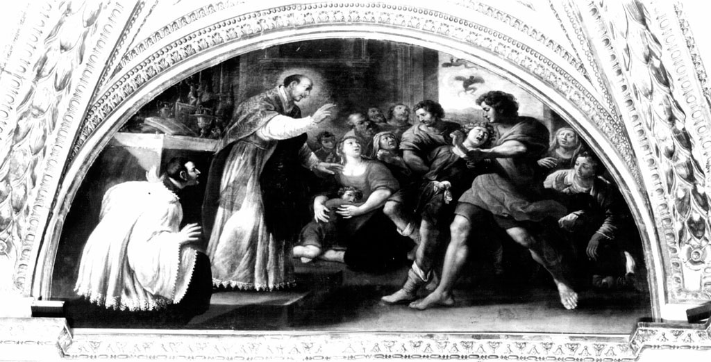 Sant'Ignazio esorcizza un indemoniato (dipinto) di De Lattre Pierre (terzo quarto sec. XVII)