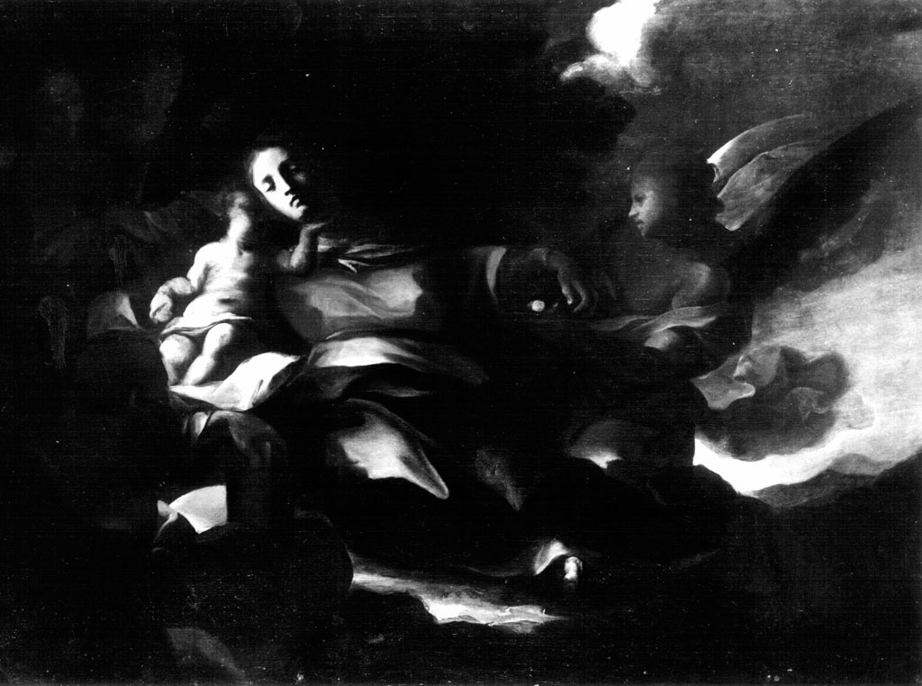 Riposo nella fuga in Egitto (dipinto) di Pozzo Andrea (fine sec. XVII)