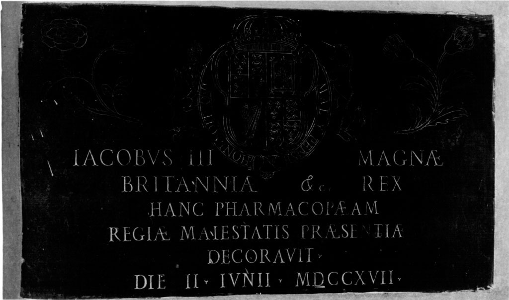 lapide - ambito italiano (sec. XVIII)