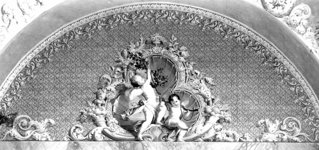Angeli con simboli (dipinto) di Balbi Filippo (sec. XIX)