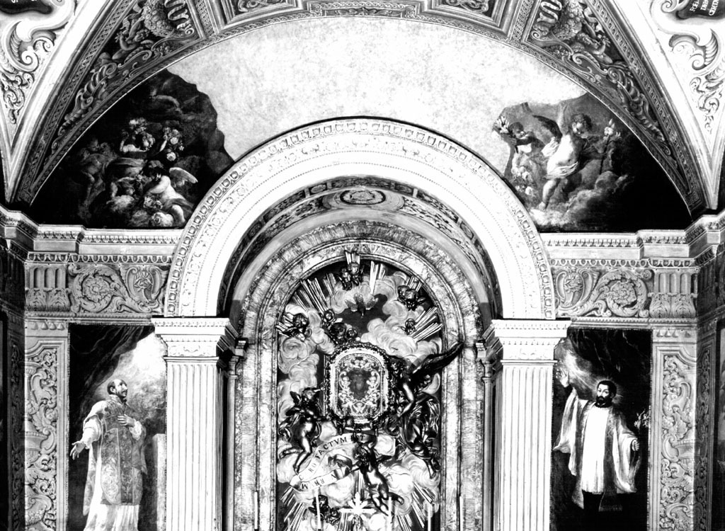 Gloria di angeli (dipinto) di Courtois Guillaume detto Borgognone (sec. XVII)