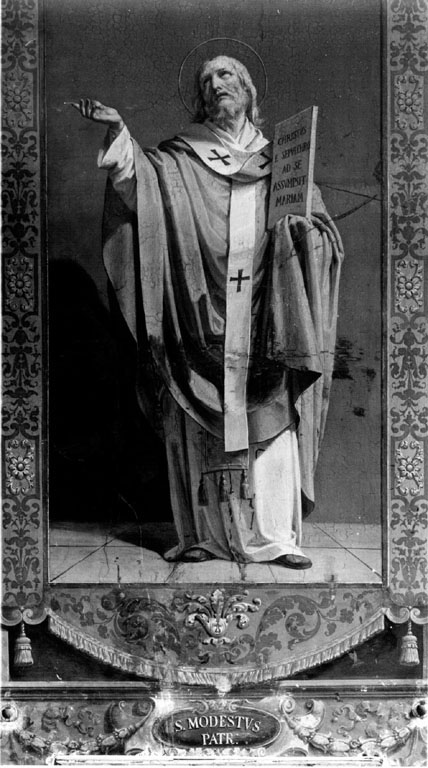San Modesto (dipinto) di Gagliardi Pietro (attribuito) (seconda metà sec. XIX)