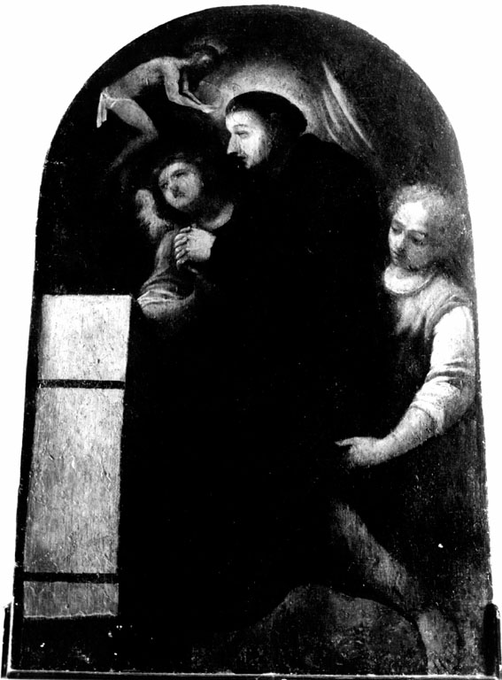 San Pellegrino Laziosi miracolato (dipinto) di Andrini Antonio (sec. XVII)