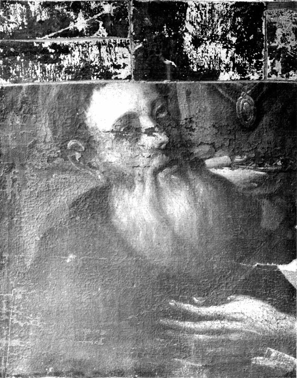 Santo dell'Ordine dei Servi di Maria e Santa Lucia (dipinto, frammento) - ambito romano (sec. XVII)