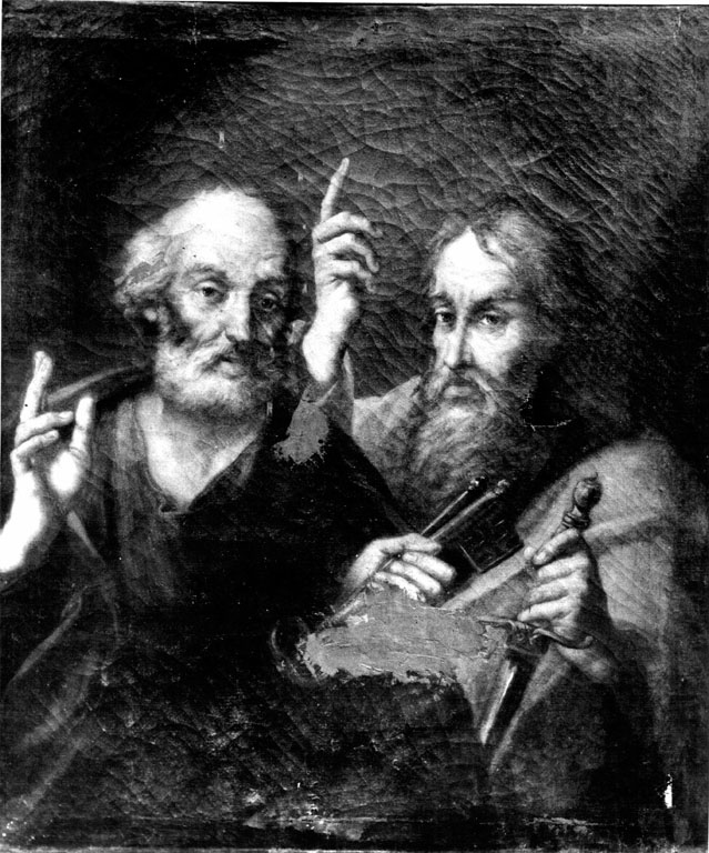 San Pietro e San Paolo (dipinto) - ambito romano (seconda metà sec. XVIII)