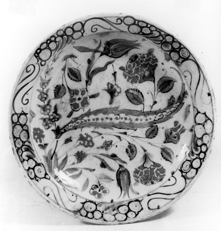 piatto - manifattura di Iznik (sec. XVI)
