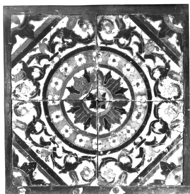 mattonella, serie - manifattura di Siviglia (metà sec. XVI)
