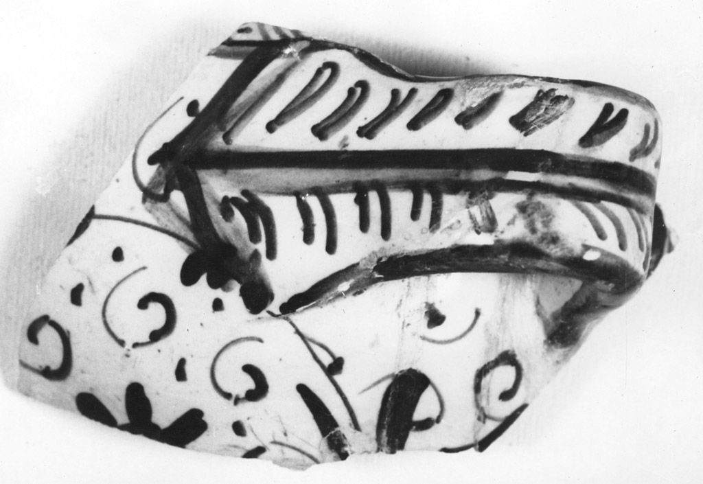 vasetto, frammento - manifattura romana (prima metà sec. XVI)