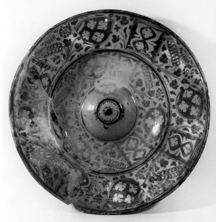 piatto da pompa - manifattura di Aragona (prima metà sec. XVII)