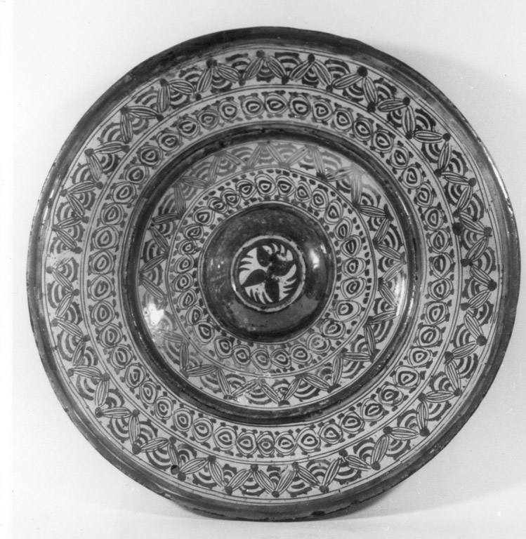 piatto da pompa - manifattura valenciana (fine/inizio secc. XVI/ XVII)