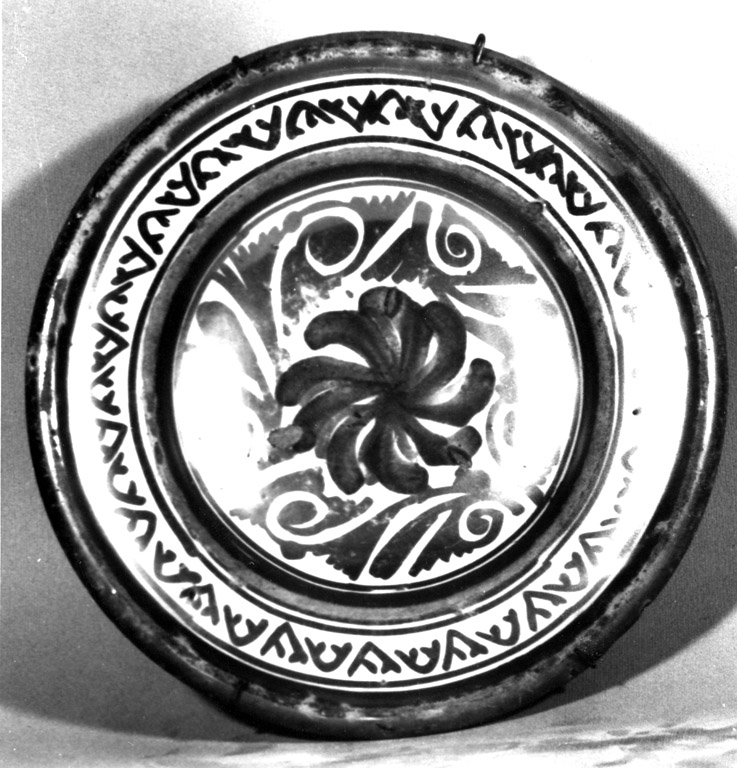 piattino - manifattura valenciana (fine sec. XVII)