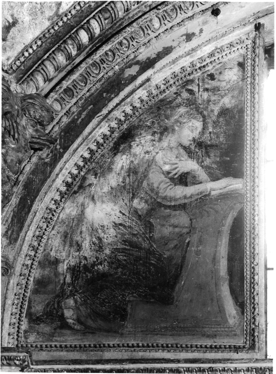 Madonna annunciata (dipinto) di Tacconi Innocenzo (sec. XVII)